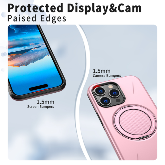 A-One Brand - Mobilskal till iPhone 13 Pro MagSafe Rotating Kickstand TPU + PC