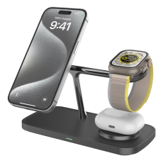 OEM - Qi2 MagSafe Trådlös Laddare iPhone, Apple Watch, Airpods T255 - Svart