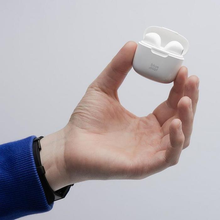 Blue Star - Blue Star Trådlösa In-Ear Hörlurar Bluetooth TWS FI7 - Vit