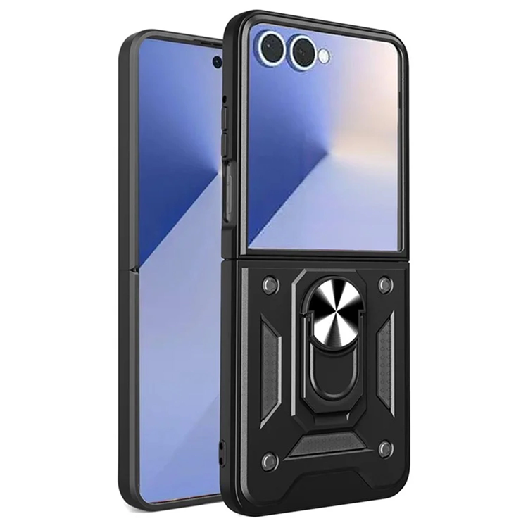 Galaxy Z Fold 7 Mobilskal Hybrid Armor Camshield - Svart | 2353 | AlltMobil
