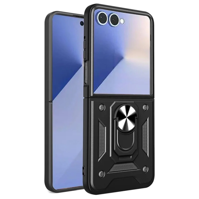A-One Brand - Galaxy Z Fold 7 Mobilskal Hybrid Armor Camshield - Svart