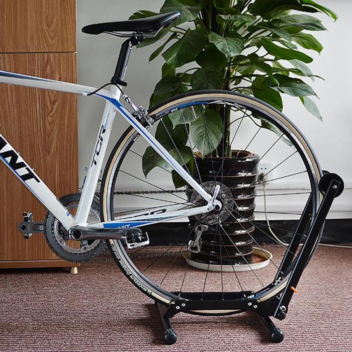 Rockbros - Rockbros Hopfällbart Cykelställ för Fram- eller Bakhjul - Svart