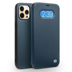 QIALINO - QIALINO iPhone 12 Pro Max Fodral Äkta Läder Cowhide 