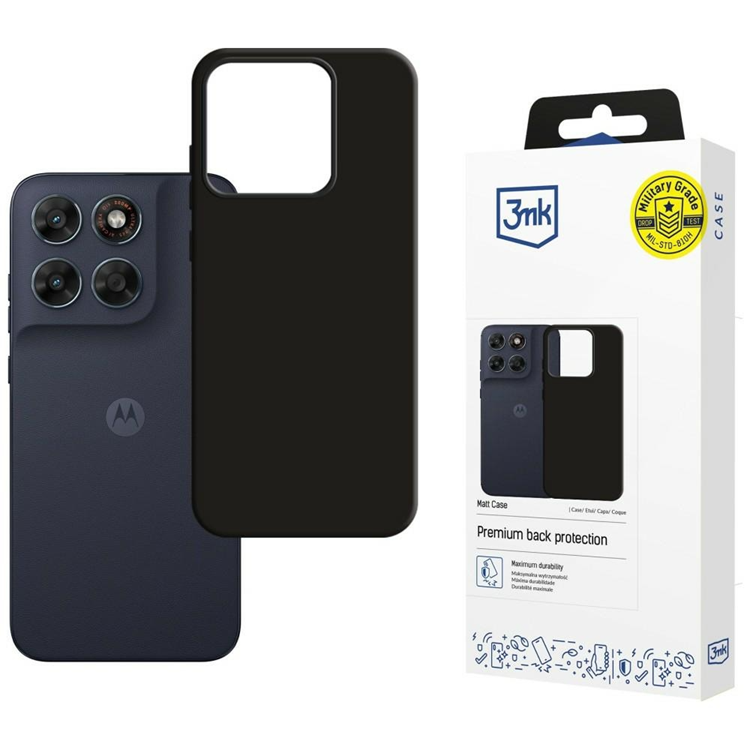3mk Mobilskal För Motorola Moto G87 Matte - Svart