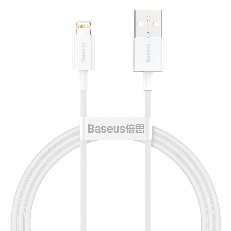 Baseus USB-A till Lightning kabel 1m Superior - Vit | 3541 | AlltMobil