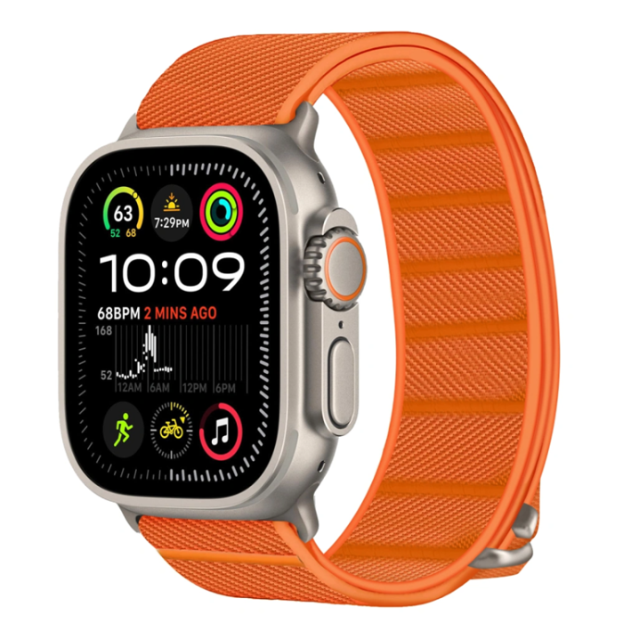 Tech-Protect - Tech Protec Apple Watch (44/45/46/49mm) Armband Nylon Slip - Orange