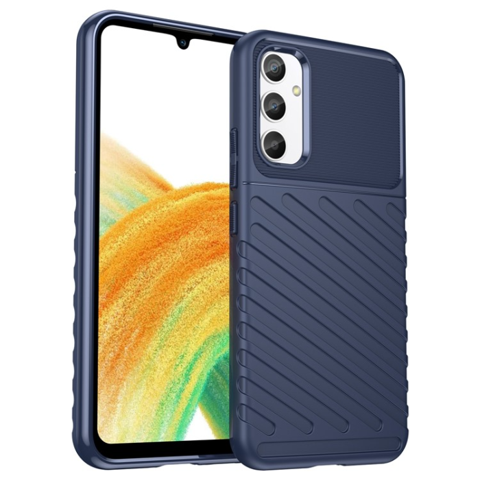 OEM - Galaxy A34 5G Mobilskal Thunder Twill - Blå