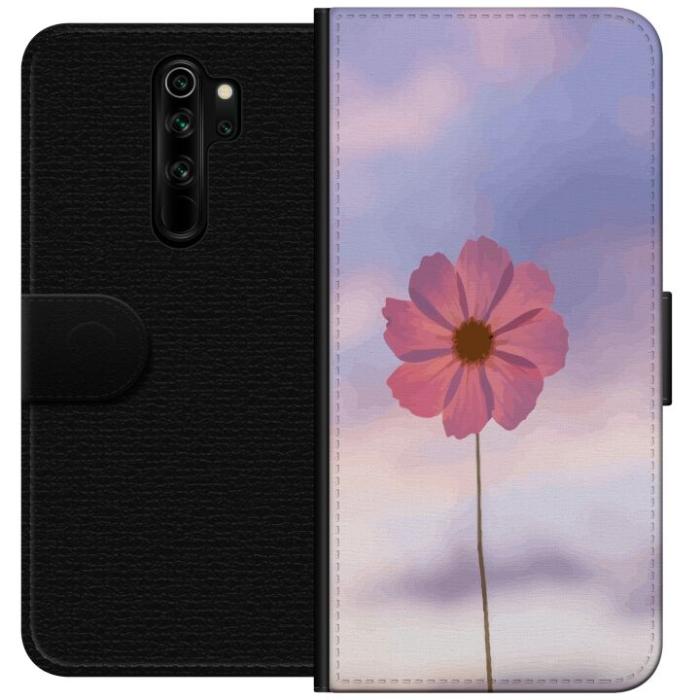 iSecrets - Plånboksfodral till Xiaomi Redmi Note 8 Pro med Rosa blomma