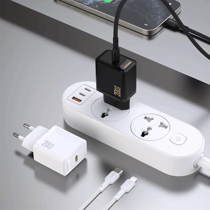 Dudao - Dudao Snabbladdare 20W A26 PD GaN USB-C - Vit