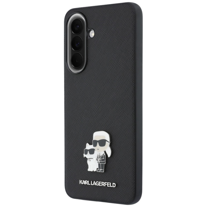 KARL LAGERFELD - Karl Lagerfeld Mobilskal För Galaxy A37 Saffiano w/ Karl&Choupette Metal Logo