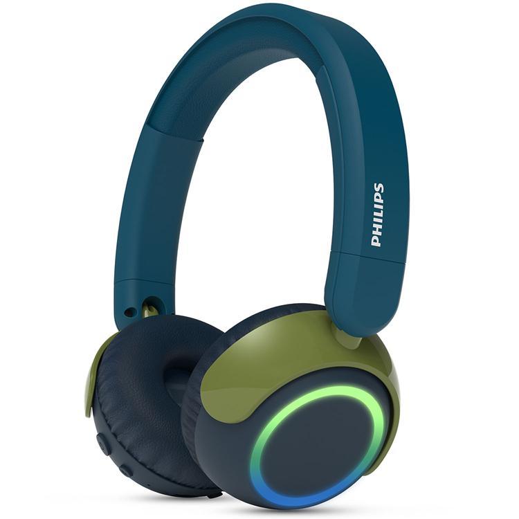 PHILIPS On-Ear Hörlurar Bluetooth Barn Volymbegränsning - Blå | 505771 | AlltMobil