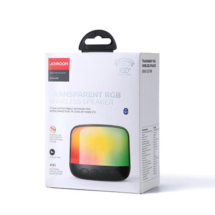 UTGATT1 - Joyroom Bluetooth 5.0 RGB Trådlös Högtalare - Svart