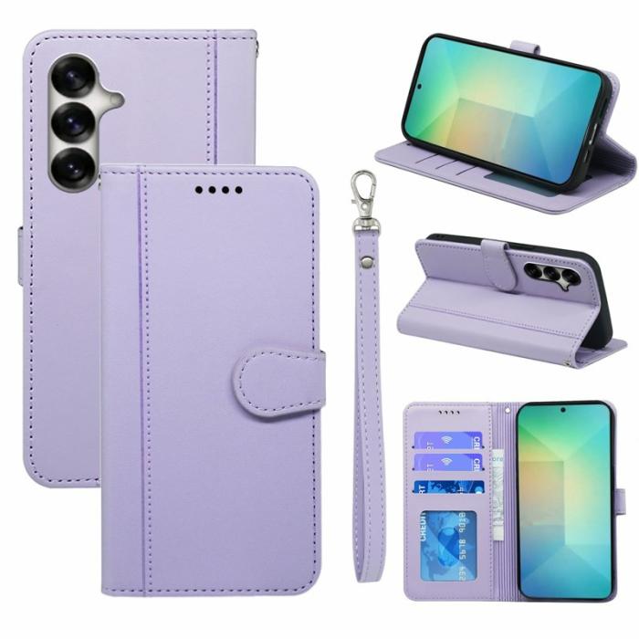 OEM - Plånboksfodral för Samsung Galaxy S26 Plus Magnetiskt Konstläder - Lila