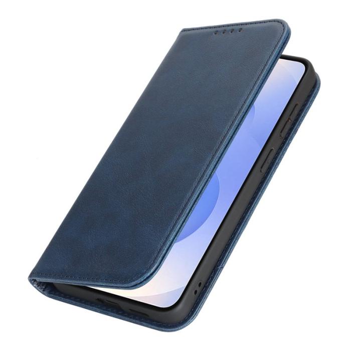 OEM - Mobilfodral för Samsung Galaxy S26 Plus Konstläder Magnetiskt - Mörkblå