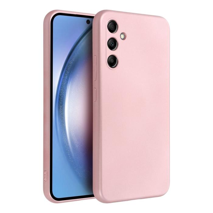 OEM - METALLIC skal för Samsung A34 5G rosa