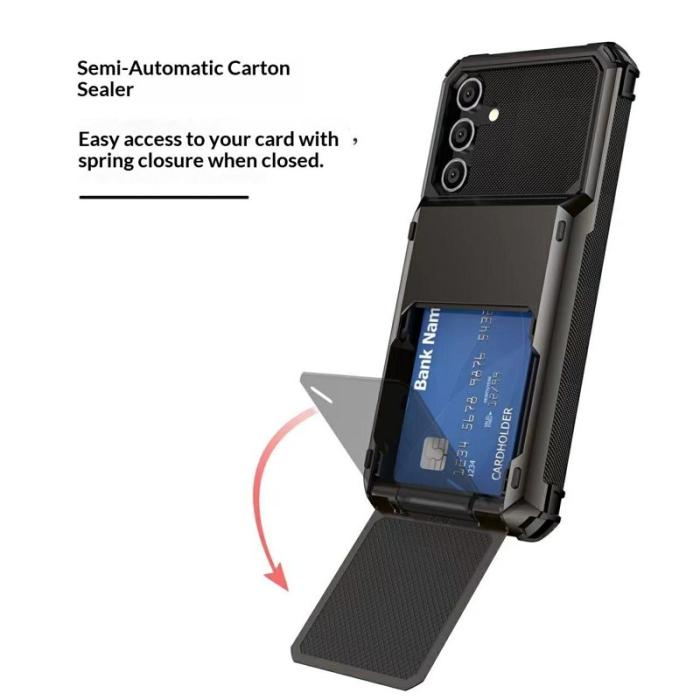 OEM - Mobilskal för Samsung Galaxy S26 PC + TPU med kortfack - Lila