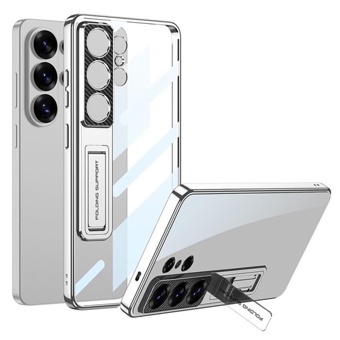 GKK - GKK Mobilskal för Samsung Galaxy S26 Ultra Kickstand TPU + PC - Silver