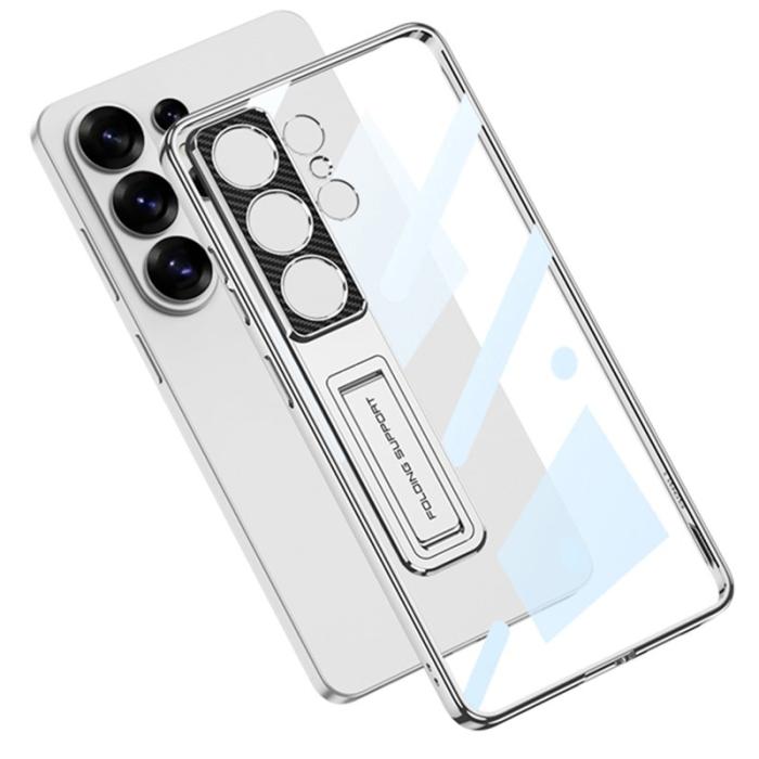 GKK - GKK Mobilskal för Samsung Galaxy S26 Ultra Kickstand TPU + PC - Silver