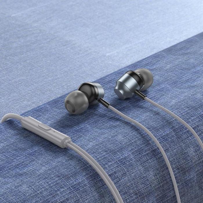 Hoco - HOCO Trådbundna Hörlurar USB-C med Mikrofon M122 - Grå