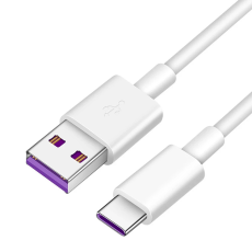 UTGATT - USB-C till USB-A kabel Snabbladdning 2m - Vit