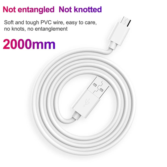 UTGATT - USB-C till USB-A kabel Snabbladdning 2m - Vit