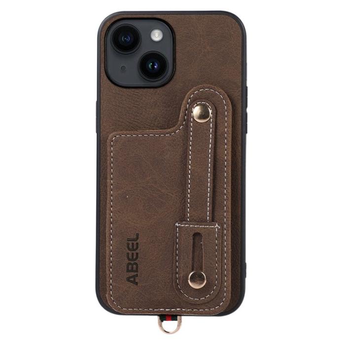ABEEL - ABEEL Style 03 Mobilskal till iPhone 14 Plus med Kortfack Khaki