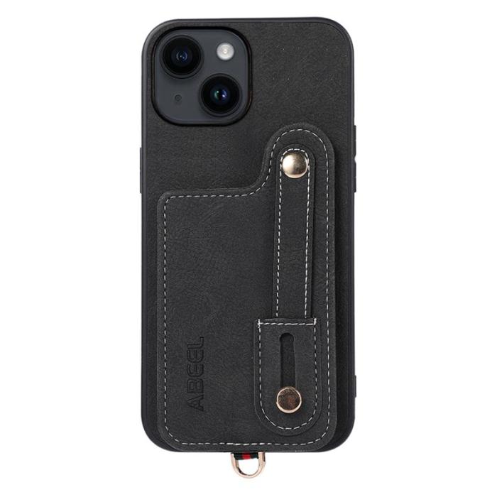 ABEEL - ABEEL Style 03 Mobilskal till iPhone 14 Plus med Kortfack - Svart