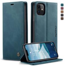 Caseme - CASEME 013 Flip Konstl&auml;derpl&aring;nboksfodral till iPhone 11 - Bl&aring;