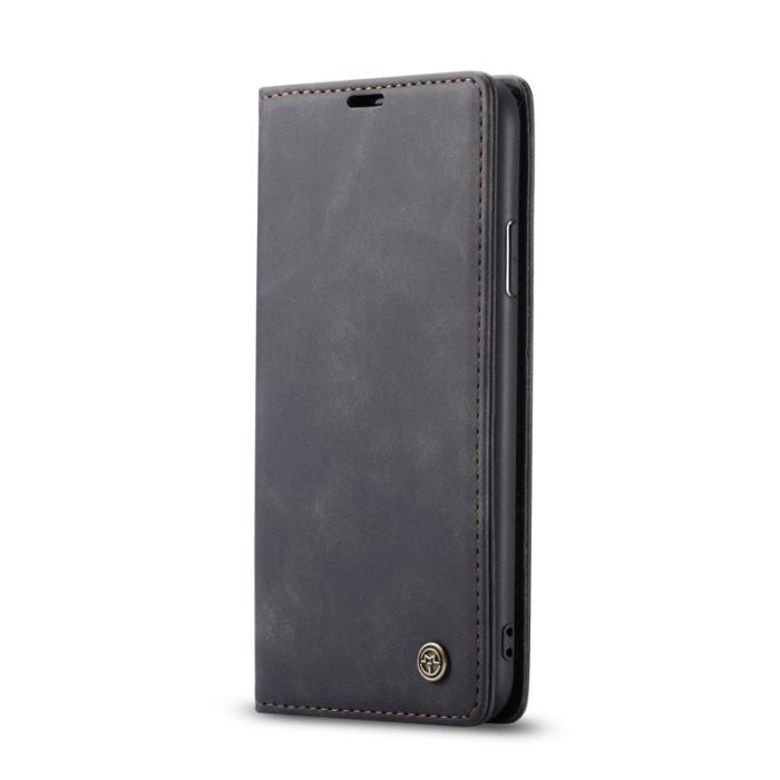 Caseme - CASEME 013 Flip Konstläderplånboksfodral för iPhone 11 Pro Max - Svart
