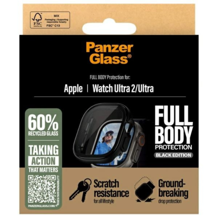 PanzerGlass - Panzerglass Apple Watch Ultra 2/Ultra 3 Skal Snappie - Svart