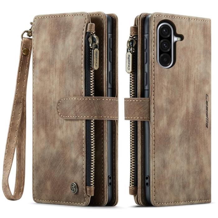 Caseme - CASEME Konstläder Plånboksfodral för Samsung Galaxy A17 5G/4G - Brun