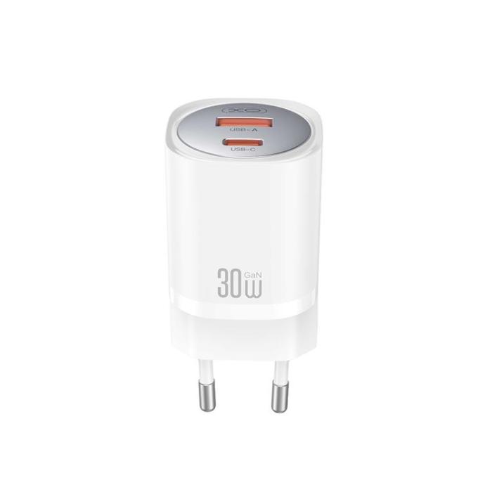 XO - XO Snabbladdare 30W USB Till USB-C med Kabel CE21 PD - Vit