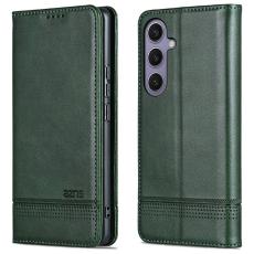AZNS - AZNS Samsung Galaxy A56 5G Pl&aring;nboksfodral Konstl&auml;der - Gr&ouml;n