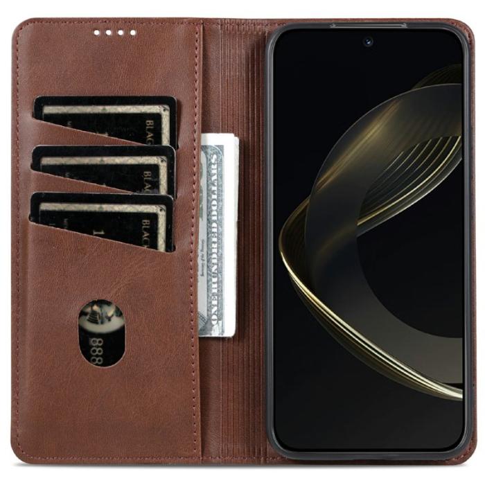 AZNS - AZNS Samsung Galaxy A56 5G Plånboksfodral Konstläder - Brun