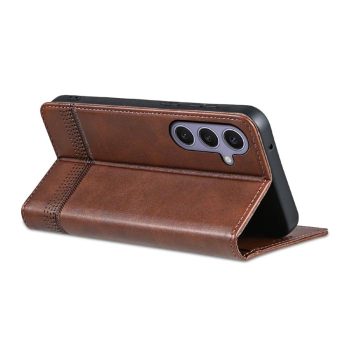 AZNS - AZNS Samsung Galaxy A56 5G Plånboksfodral Konstläder - Brun