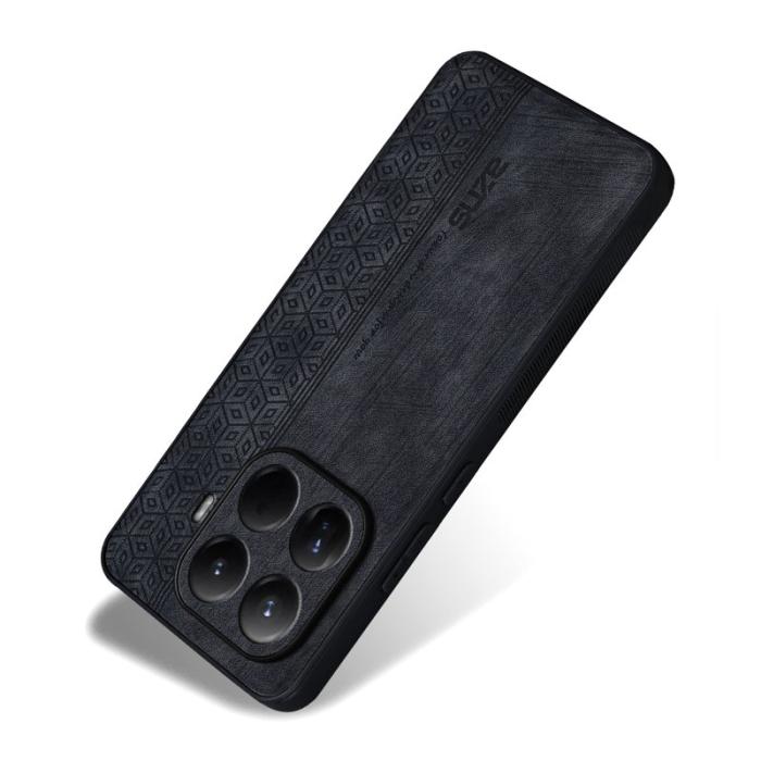 AZNS - AZNS Xiaomi 15T Pro Fodral KonstLäder - Skyddande - Svart