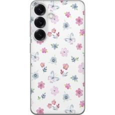 iSecrets - Mobilskal till Samsung Galaxy S25 med Blommor och fjärillar
