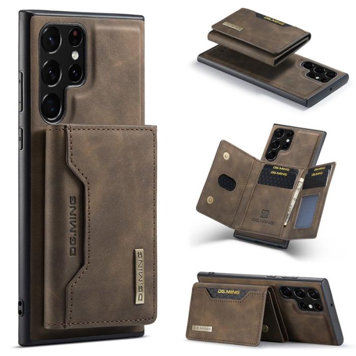 DG.MING - DG.MING M2 Series Mobilskal till Samsung Galaxy S24 Ultra Kickstand Brun