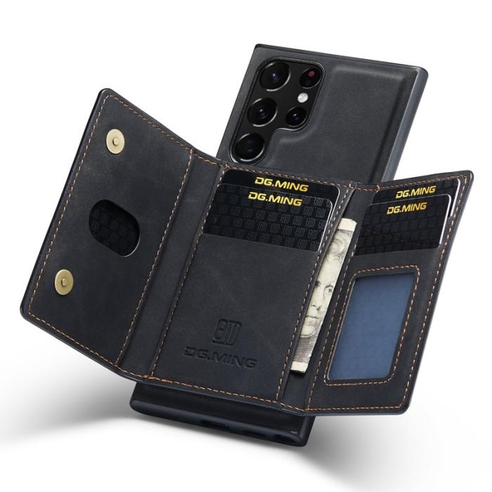 DG.MING - DG.MING M2 Series Mobilskal till Samsung Galaxy S24 Ultra Kickstand Svart