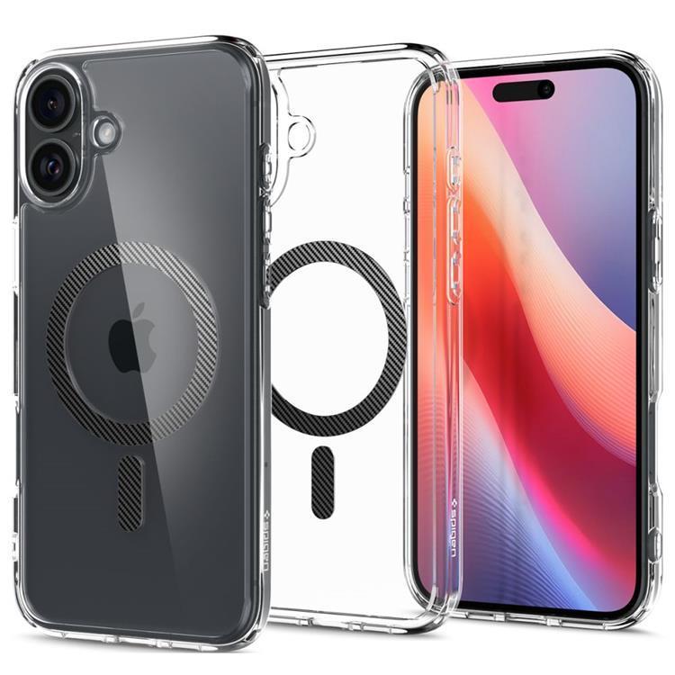 Spigen Mobilskal till iPhone 16 MagSafe Ultra Hybrid - Carbon Fiber