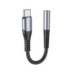 Hoco - HOCO AUX 3.5mm till USB-C Adapter LS33 - Grå