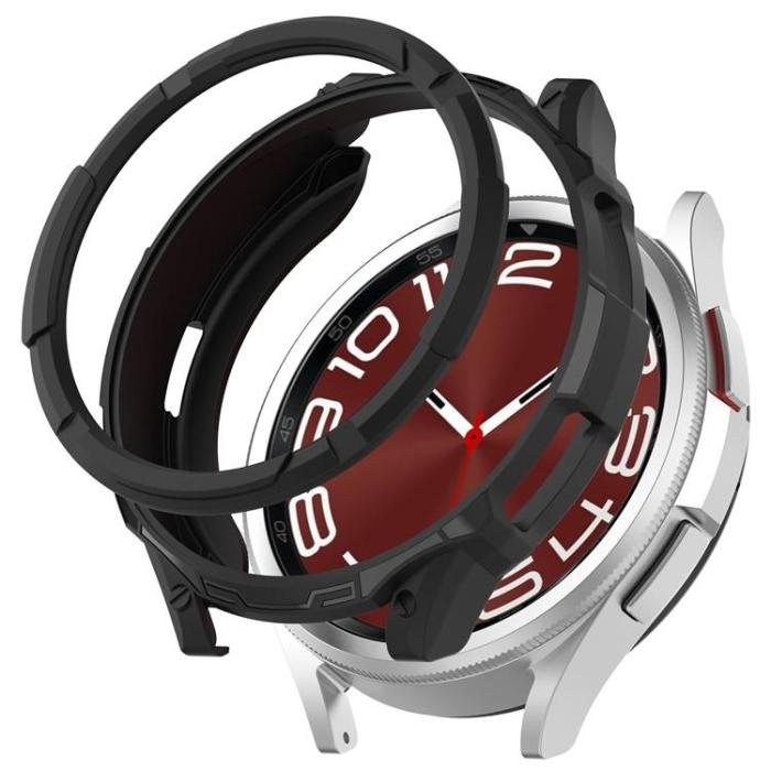 OEM - Galaxy Watch 6 Classic (43mm) Skal TPU med Bezel Ring - Svart