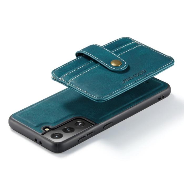 JEEHOOD - JEEHOOD Mobilskal till Samsung Galaxy S21 FE 5G RFID-Skydd Blokkerande Blå