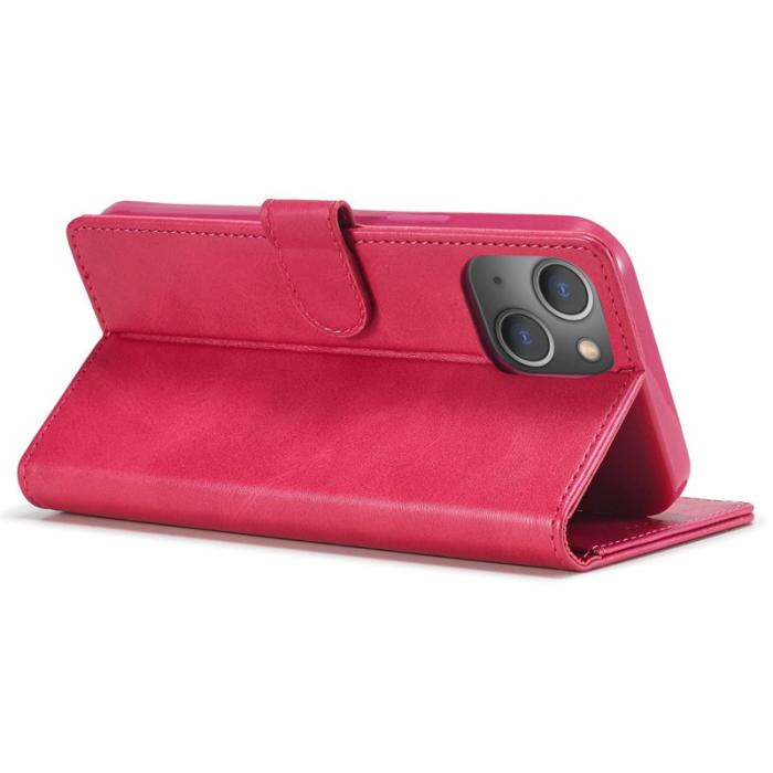 LC.imeeke - LC.IMEEKE iPhone 14 Plus Plånboksfodral Konstläder - Rosa