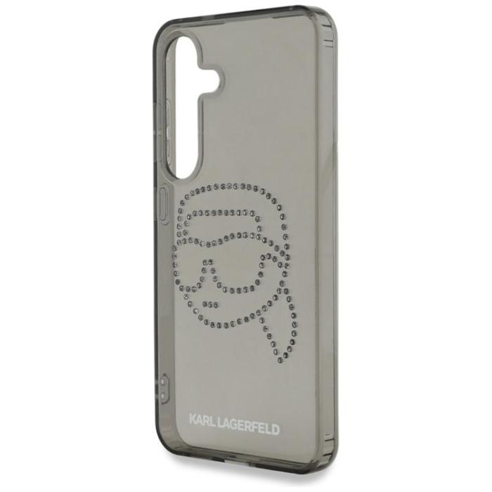 KARL LAGERFELD - Karl Lagerfeld Galaxy S25 Mobilskal Rhinestones Karl Head Logo - Svart