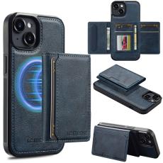 LC.imeeke - LC.IMEEKE L5 iPhone 14 Fodral KonstL&auml;der - Bl&aring;