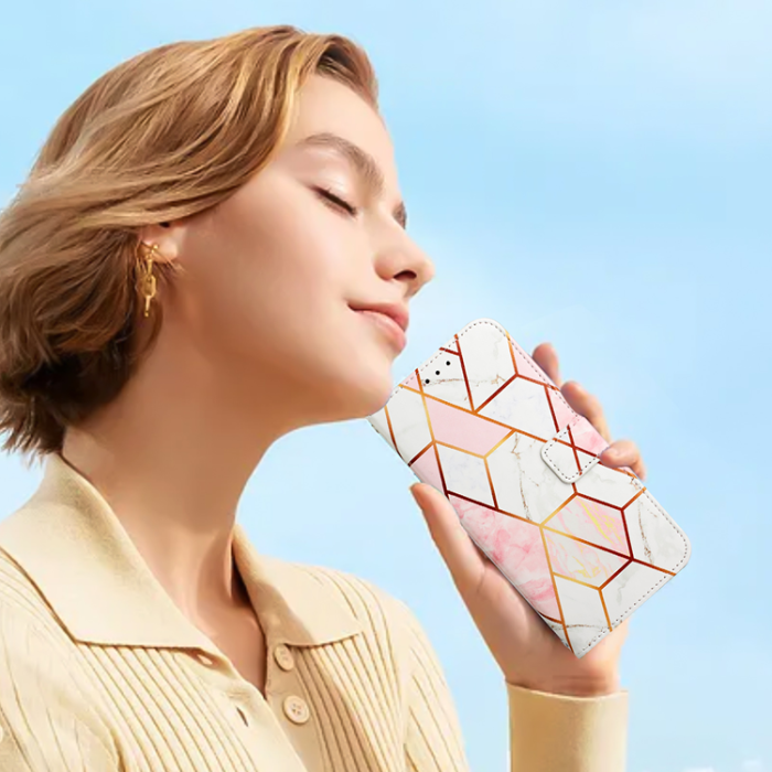 A-One Brand - OnePlus 15 Plånboksfodral Marble Pattern Konstläder