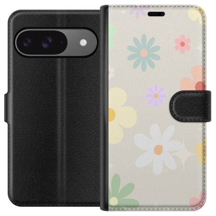 iSecrets - Plånboksfodral till Google Pixel 9 med fejdande blommor