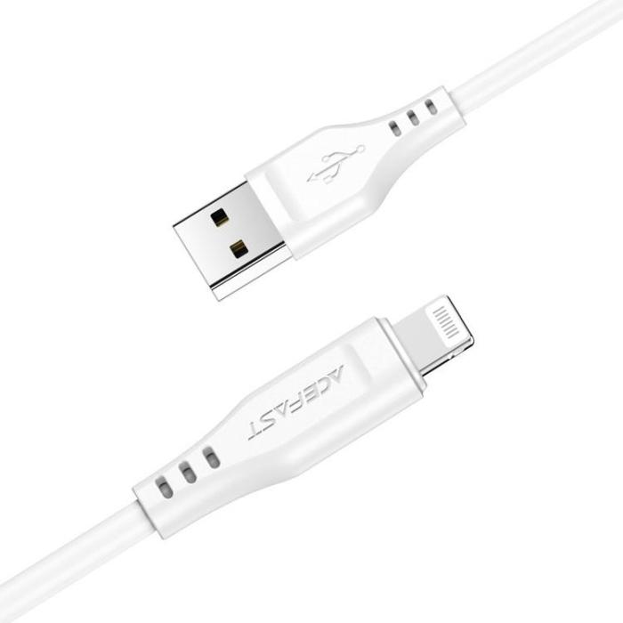 Acefast - Acefast USB-A till Lightning kabel 1.2m - Vit