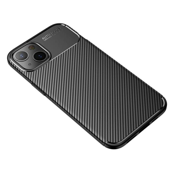 OEM - Carbon Fiber mobilskal till Apple iPhone 13 Mini - Blå